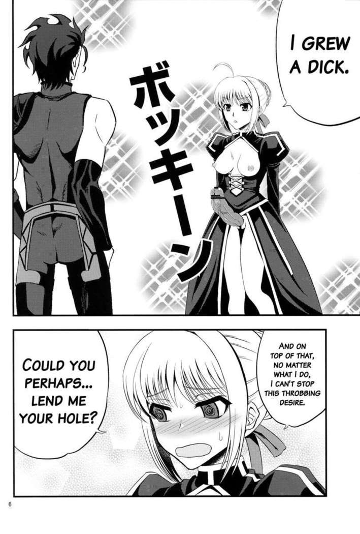 Saber Grew a Dick