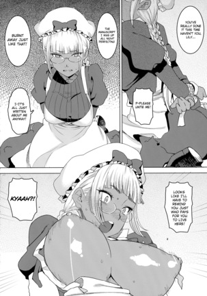 Tensai! Kasshoku Kokumaro Funnyuu Maid!!! | Genius! Milk-spraying Creamy Brown Maid! Page #6