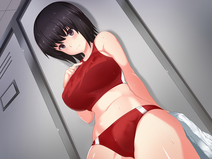 快楽雨天 ～巨乳後輩JKと濡れ透けSEX～