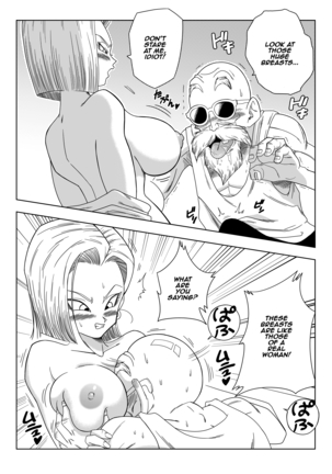Android 18 vs Master Roshi (uncensored)