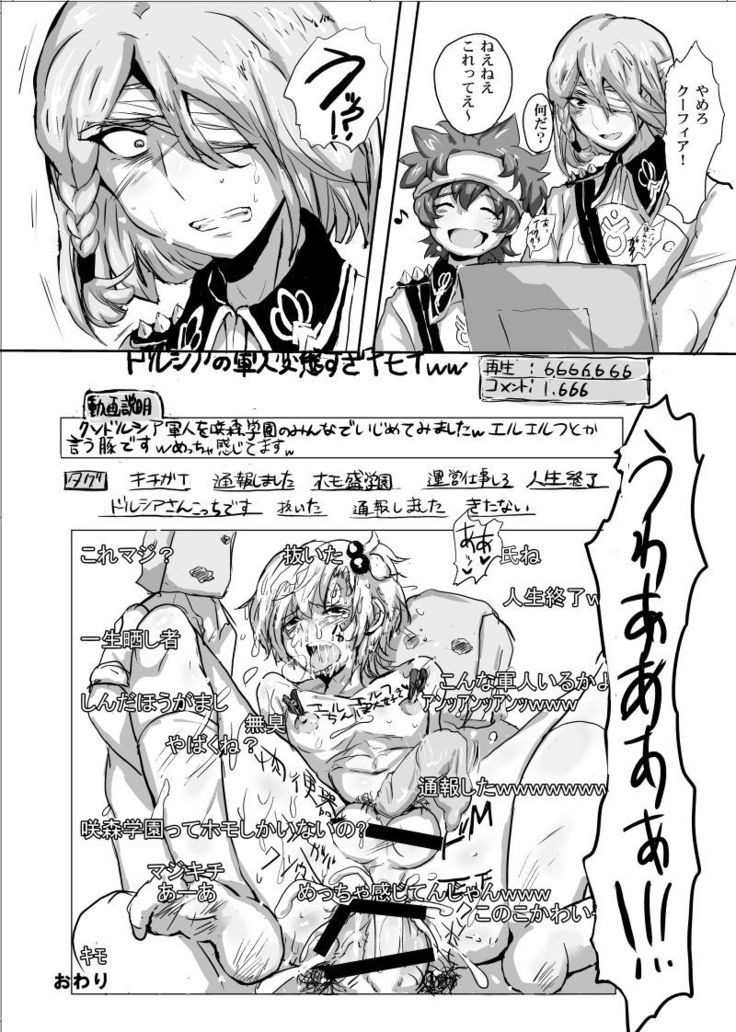 Kanpeki Gunjin ga Kuso Gakusei ni Shuudan de Bokkobokoni Sareru Kawaisoona Hon