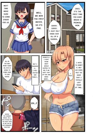 ~NTR Kazoku~ Kazoku Omoi no Tsuyoki na Moto Yanmama ga Musuko no Tomodachi no SeFri Benki ni Ochiru made | ~NTR Family~ The story of a strong-willed mother who cares about her family, and her fall into the hands of her son's bully friend. Page #37