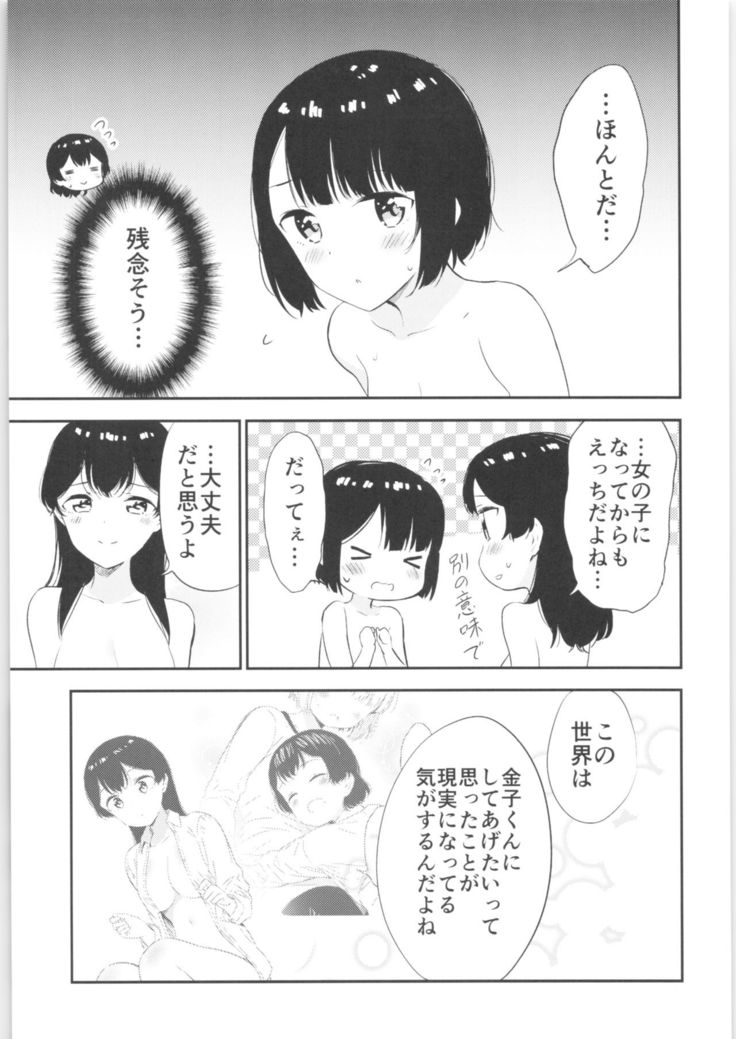 Moshimo Onnagao no Otokonoko ga Onnanoko no Karada ni Nattara
