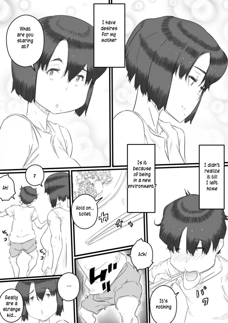 Hitorigurashi no Musuko no Heya de | Staying over at my son's apartment