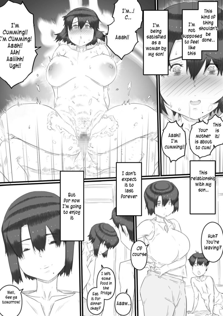 Hitorigurashi no Musuko no Heya de | Staying over at my son's apartment