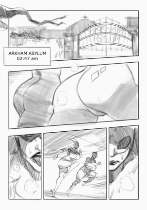 [NOVICE KING] Catwoman and Quinn doujin sketch (Batman) [English]