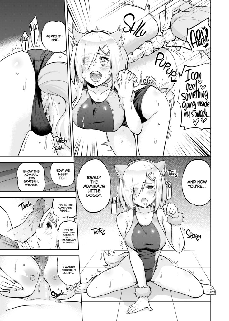 Kyouei-Mizugi na Shigure-chan to Hamakaze-san to. | Shigure and Hamakaze in Racing Swimsuits (decensored)