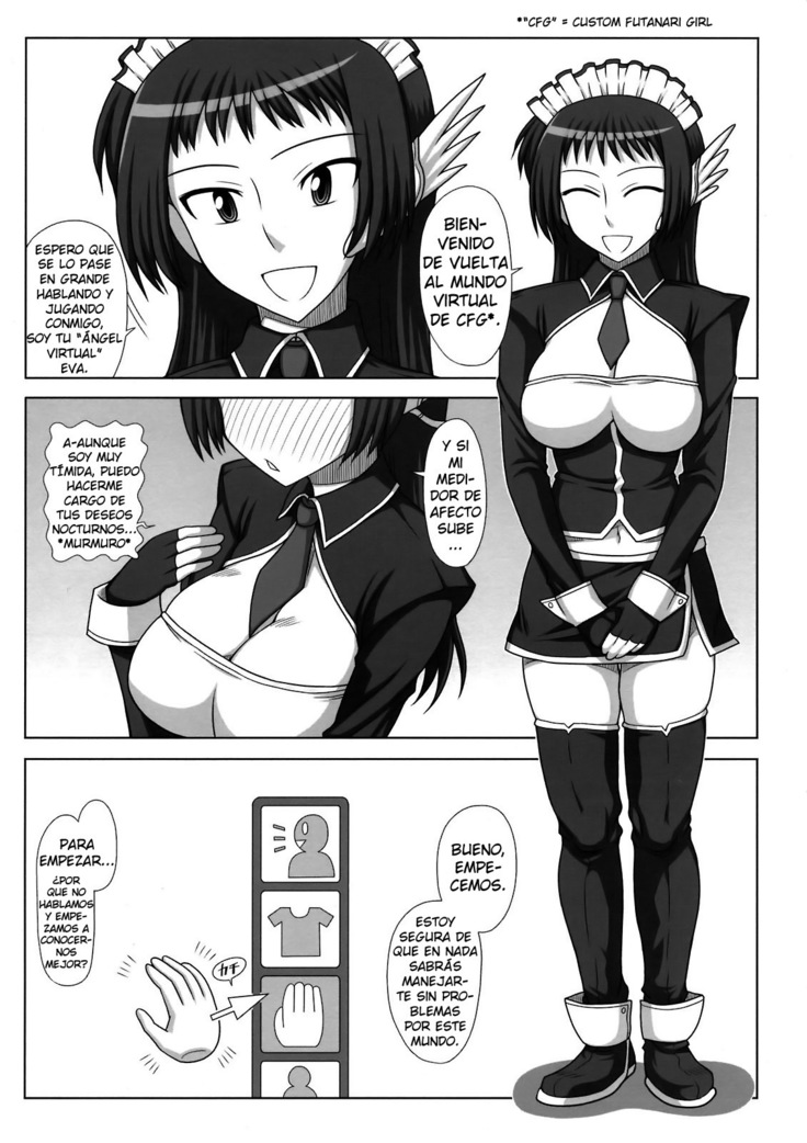 Futanari Musume ga Ryouteashi o Kotei Sarete Nando mo Kyousei-teki ni Shasei Saserareru dake no Hon | The Story of a Futanari that is Forced to Cum Over and Over Again on all Fours.