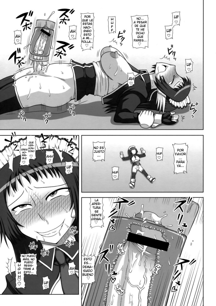 Futanari Musume ga Ryouteashi o Kotei Sarete Nando mo Kyousei-teki ni Shasei Saserareru dake no Hon | The Story of a Futanari that is Forced to Cum Over and Over Again on all Fours.