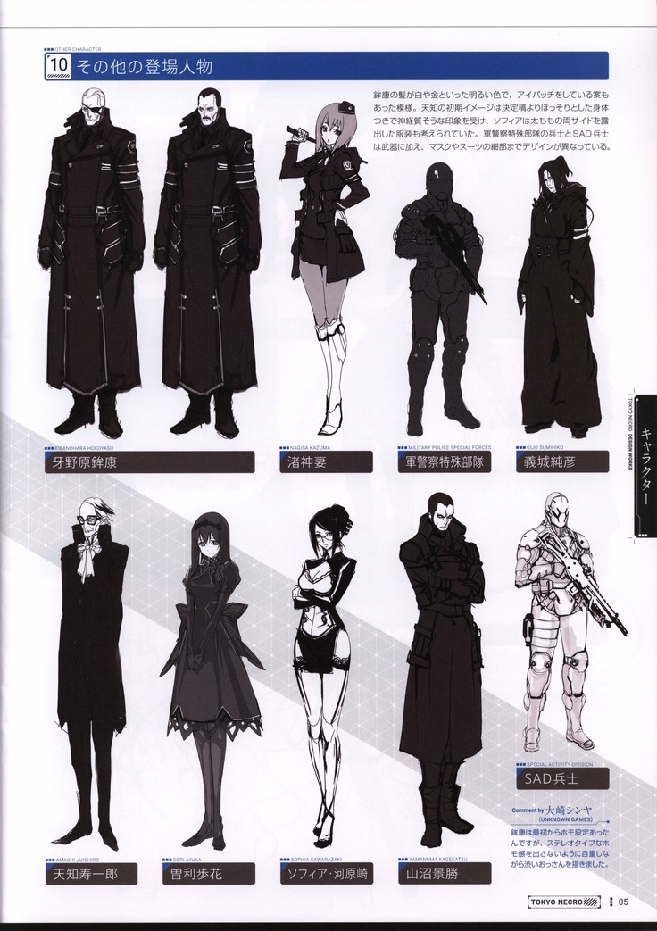 TOKYO NECRO Setting Materials