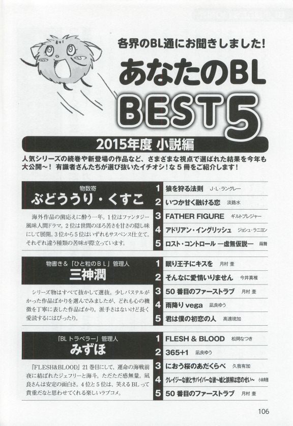 このBLがやばい! 2015年度版