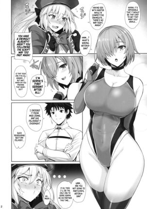Kyouei Tokusei no Servant to 2 | Servants With The Swimsuit Trait 2 Page #4