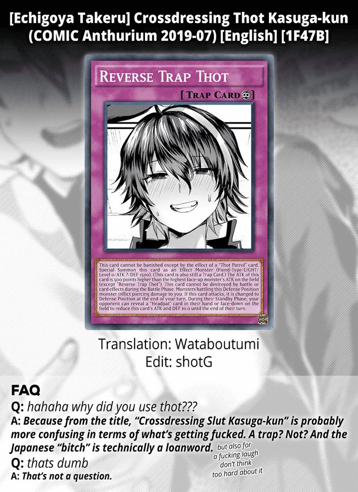 Crossdressing Thot Kasuga-kun