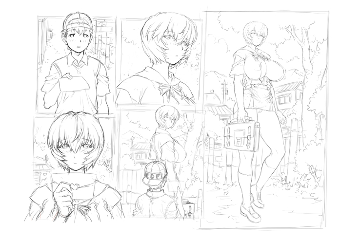 Mogudan: Rei Ayanami works + extras