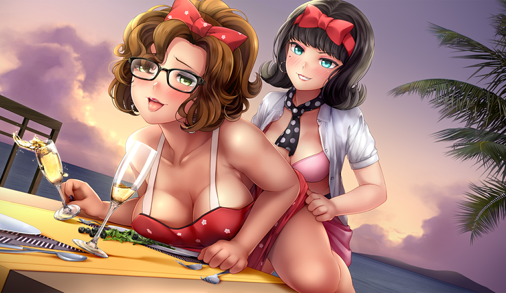 HuniePop 2 Double Date Game Sex Scenes + unused scene