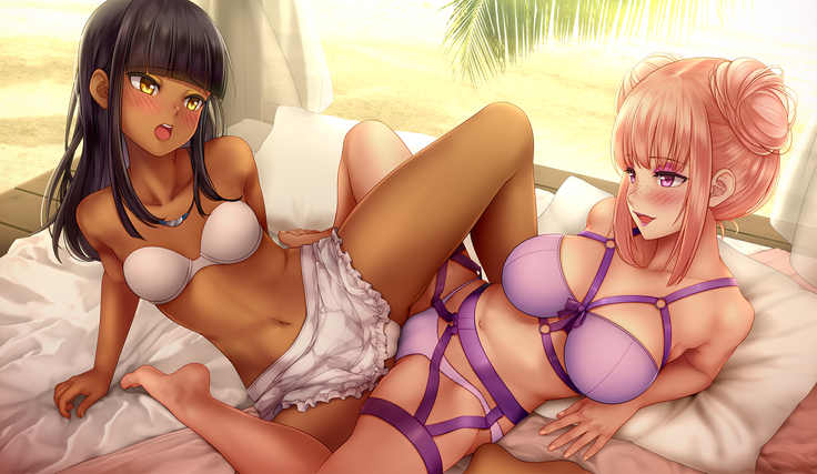 HuniePop 2 Double Date Game Sex Scenes + unused scene