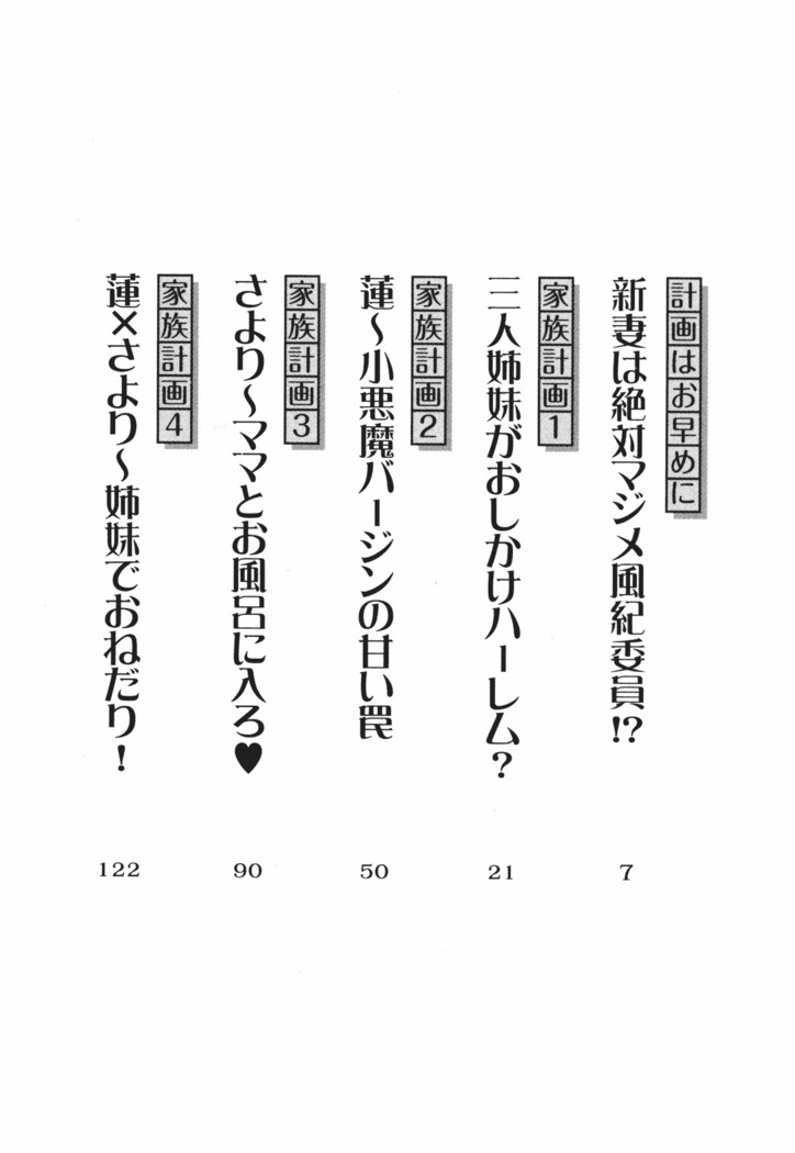 三姉妹とドキドキ家族計画