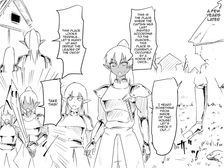 Haiboku Elf no Onna Kishi Orc Ryoujoku, Soshite...