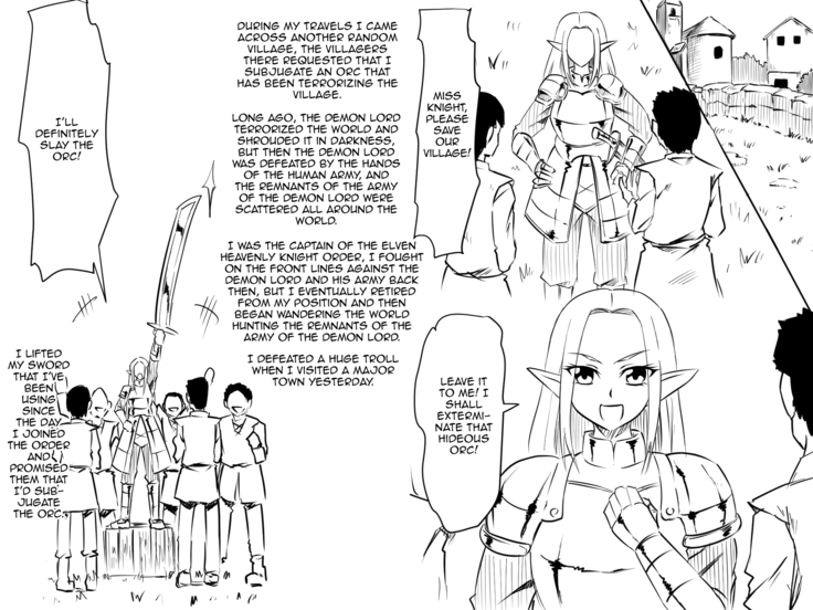 Haiboku Elf no Onna Kishi Orc Ryoujoku, Soshite...