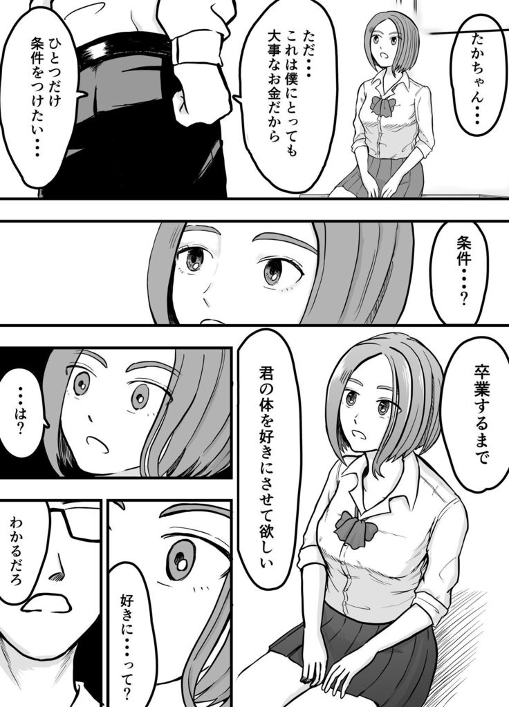 こんな僕にもいつも優しい憧れのクラスメイトを金で買う