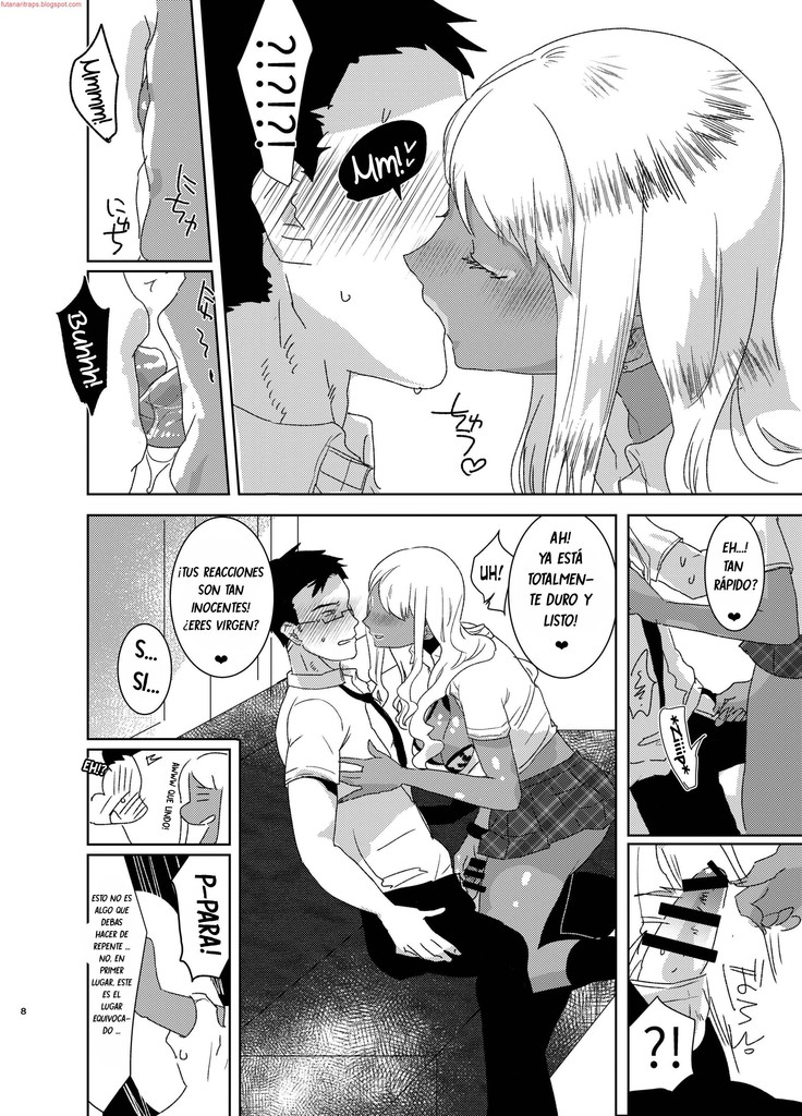 Futanari Kyokon Kuro Gal ni Gyaku Anal Fukujuu Saserareru nante  español