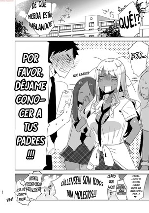 Futanari Kyokon Kuro Gal ni Gyaku Anal Fukujuu Saserareru nante  español Page #25