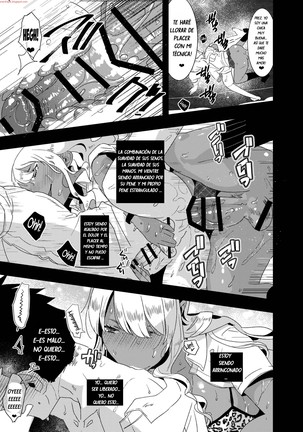 Futanari Kyokon Kuro Gal ni Gyaku Anal Fukujuu Saserareru nante  español Page #18