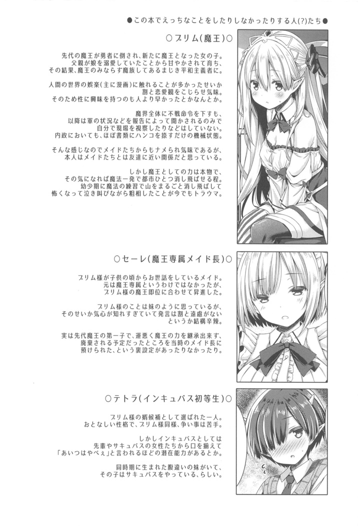 Maou-sama o Taosu no ni Yuusha mo Seiken mo Irimasen.