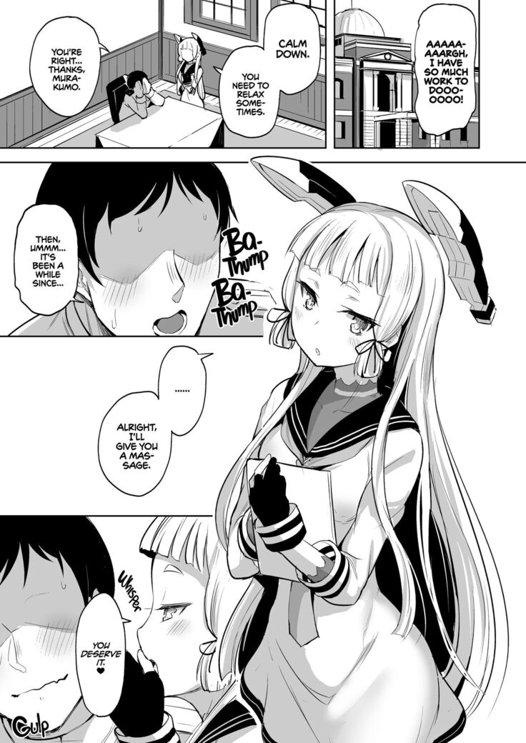 Chotto S na Murakumo to Kekkyoku Ichatsuku Hon | A Lil’ Bit Sadistic Murakumo Has Her Fun With Admiral