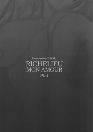 RICHELIEU MON AMOUR Plat - Page 30