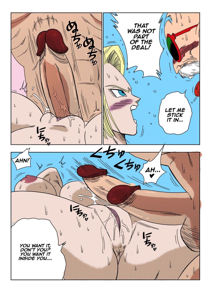 18-gou vs Kame Sennin Android n18 VS Kamesennin    colorrized