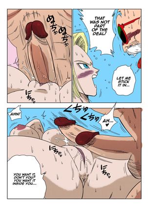 18-gou vs Kame Sennin Android n18 VS Kamesennin    colorrized Page #14