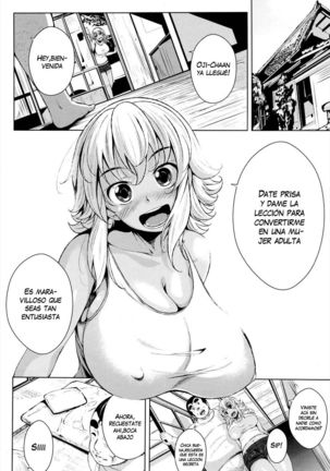 Hiyake Musume to Massage Oji-san Page #4