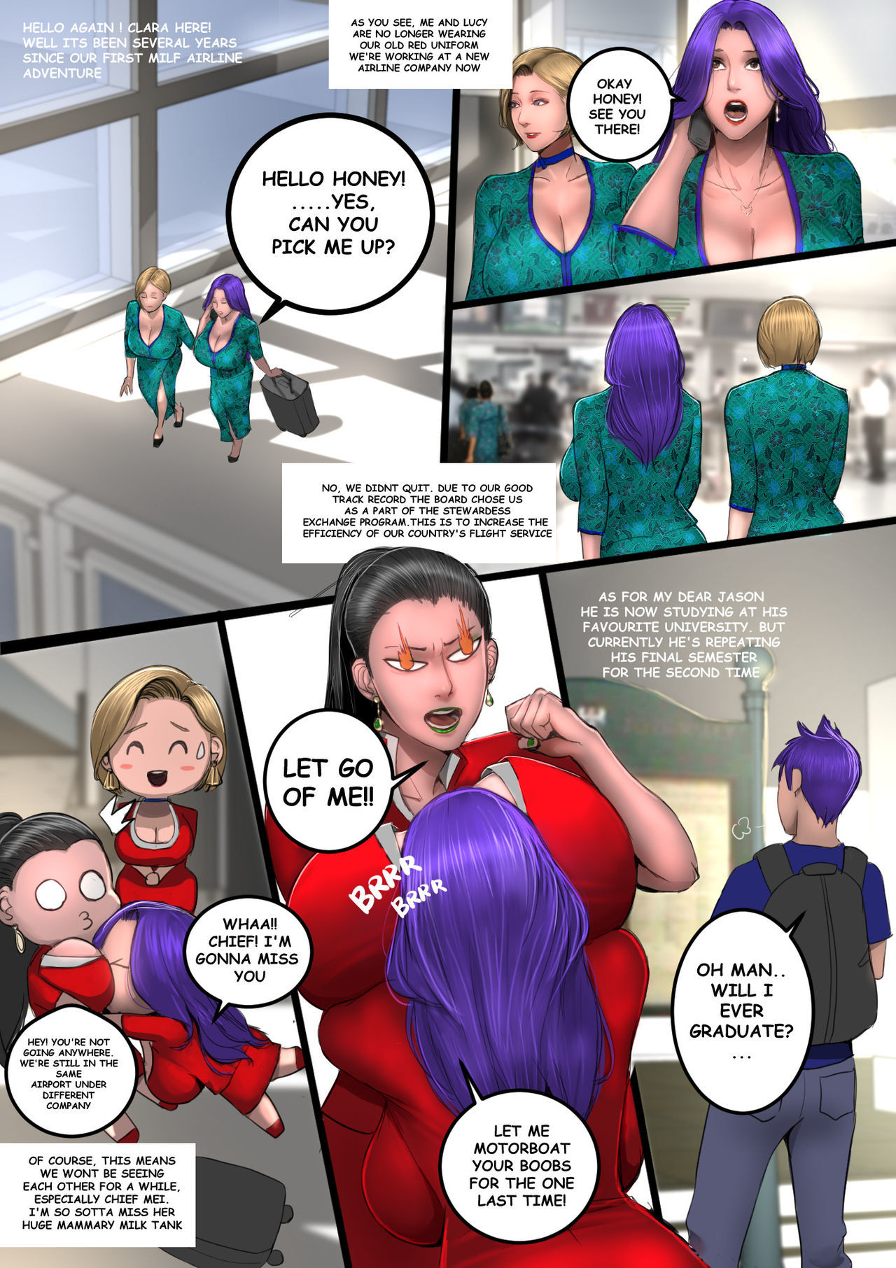 Read Milf Airlines - Pilot Side Story online for free | Doujin.sexy