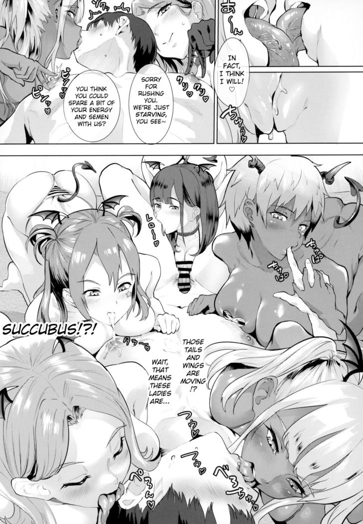 Deli Succu!! vol. 3.0 ~Succubus no Harem ni Gyaku Delivery Sarete Shiboritsukusareta Repo~ | Deli Saccu!! vol 3.0 - A Report on Being Milked in a Reverse-Delivery by a Succubus Harem