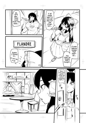 Futanari Flan-chan Ga Reimu O Choukyou Suru Manga | Futanari Flan-chan Training Reimu Page #3