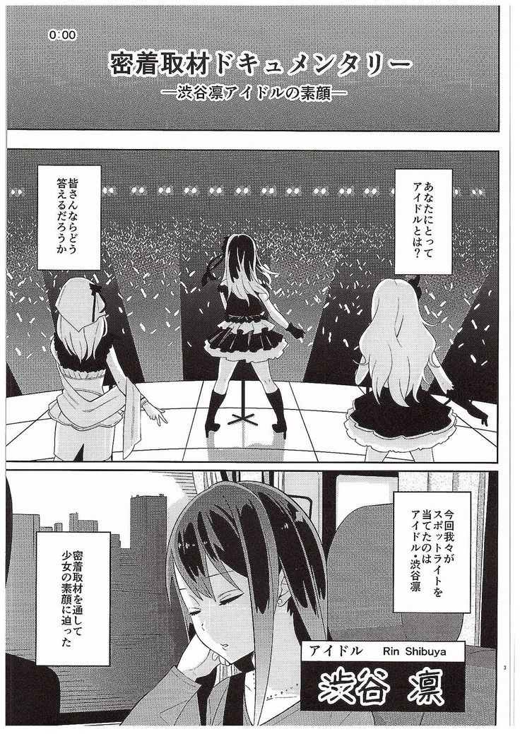 Micchaku Shuzai Document Shibuya Rin Idol no Sugao