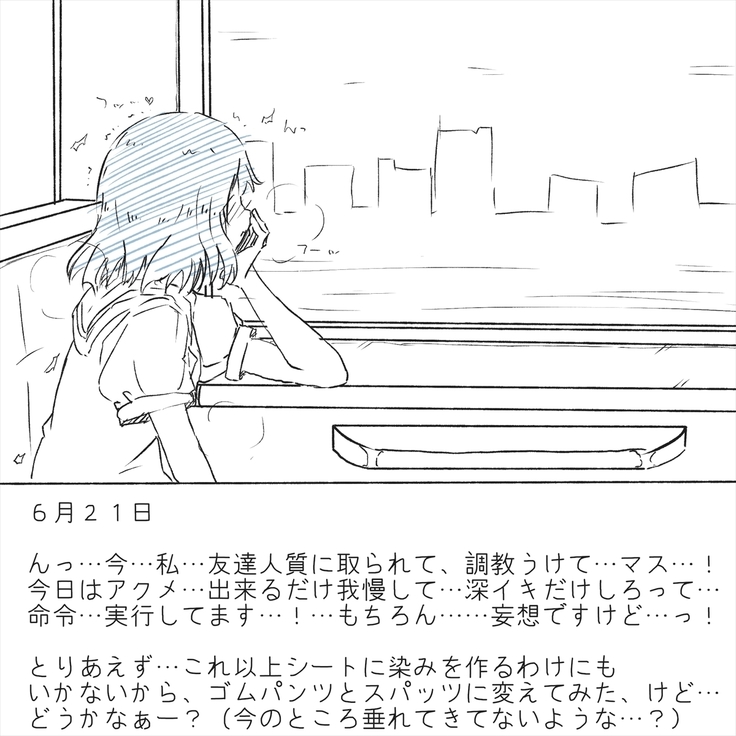 Densha Tsugaku ga Himananode Etchina Moso de Onani Shite Miru