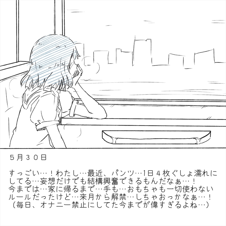 Densha Tsugaku ga Himananode Etchina Moso de Onani Shite Miru