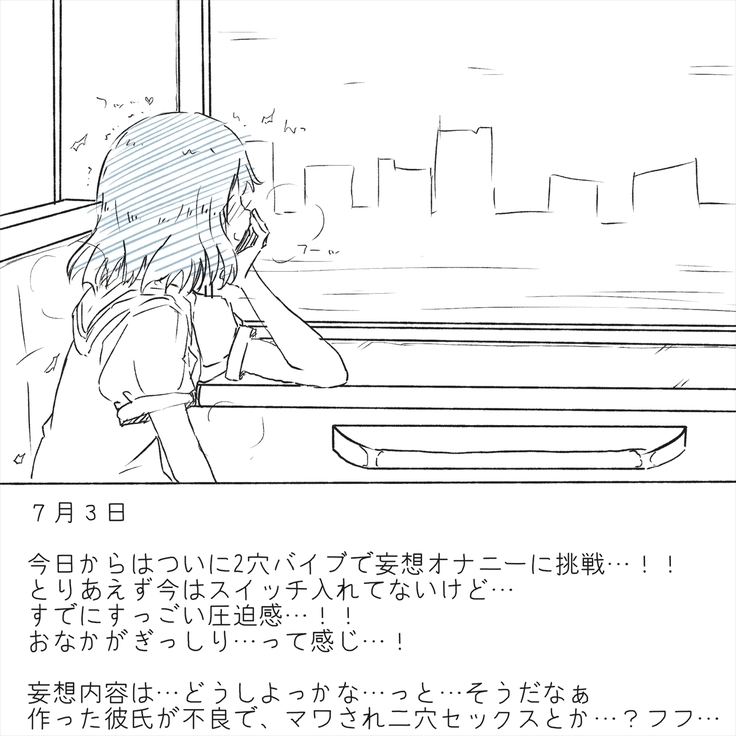 Densha Tsugaku ga Himananode Etchina Moso de Onani Shite Miru