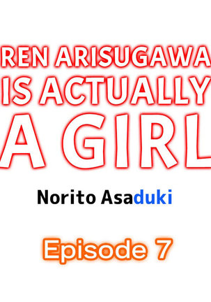 Ren Arisugawa Is Actually A Girl Page #57