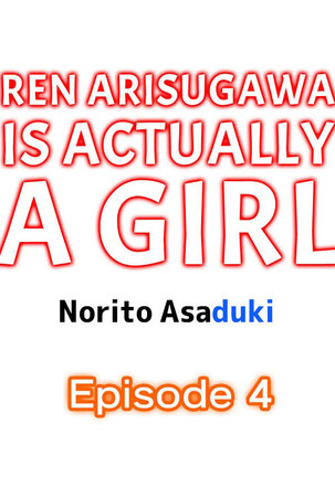 Ren Arisugawa Is Actually A Girl Page #29