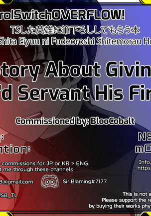 TS Shita Eiyuu ni Fudeoroshi Shitemorau Hon | A Story About Giving a TS'd Servant His First. - Page 27