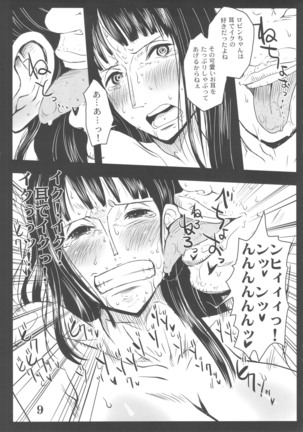 Metabolism-OP Kyonyuu Kyoshiri Shoufu Nico Robin no Keshi Taikako - Page 8