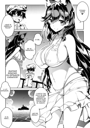 Atago-san no Munyumunyu Oppai o Meshiagare | Festejando con los enormes y blandos pechos de Atago - Page 2