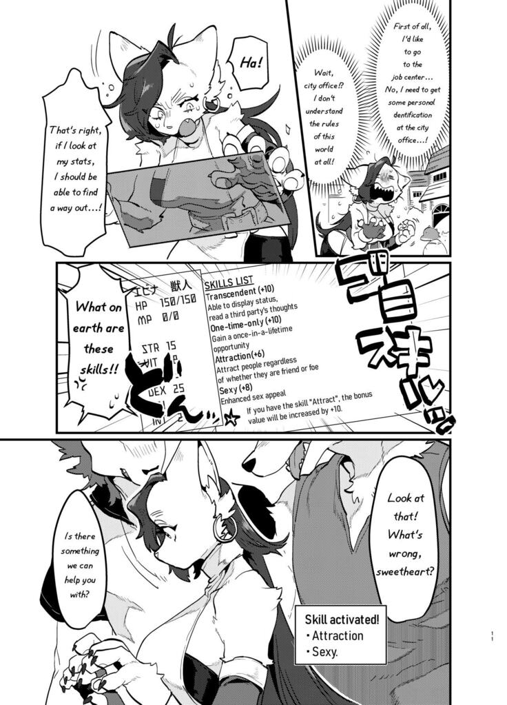 Tired Office Worker is Reincarnated In Another World TF and then Became A Female Kemono