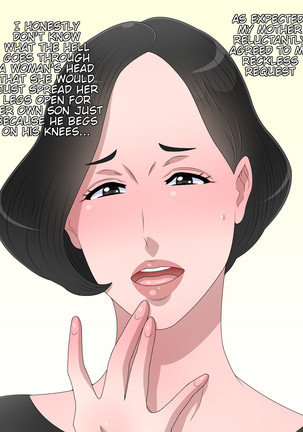 Bijin na Ofukuro o Oyaji kara Netoru Tame ni Dogeza shite Sex o Tanonde Mita | Begging my beautiful mother for sex to steal her from my father - Page 7