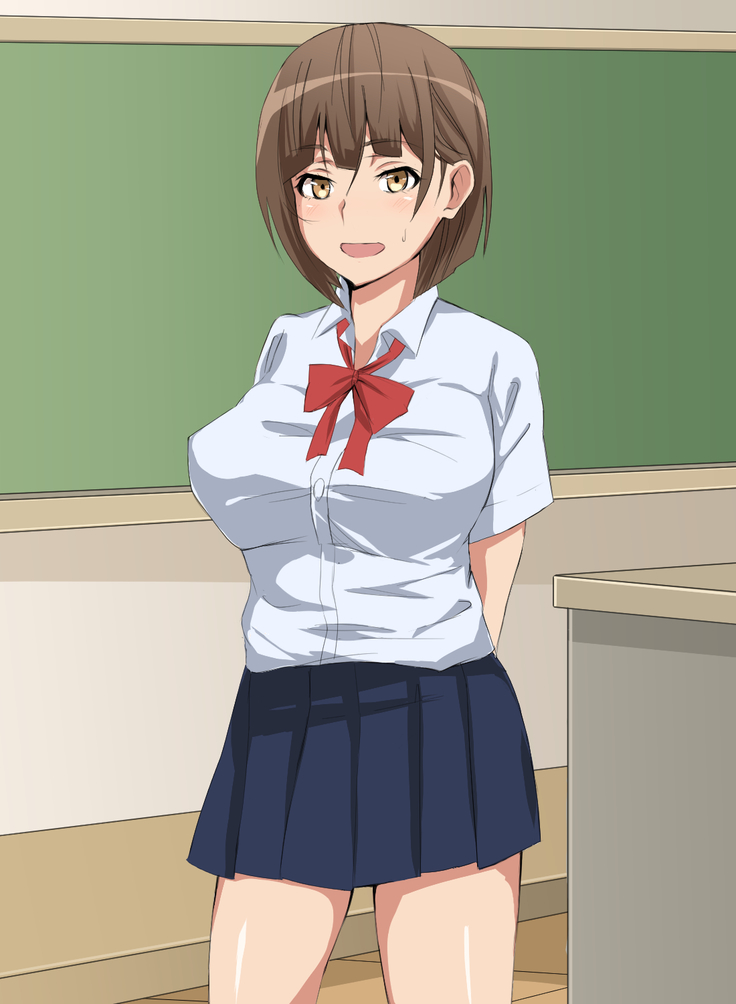 "Nichijou ～ to blunder to mutchiri Pai Blowjob JK - student much, and to roll it up"
