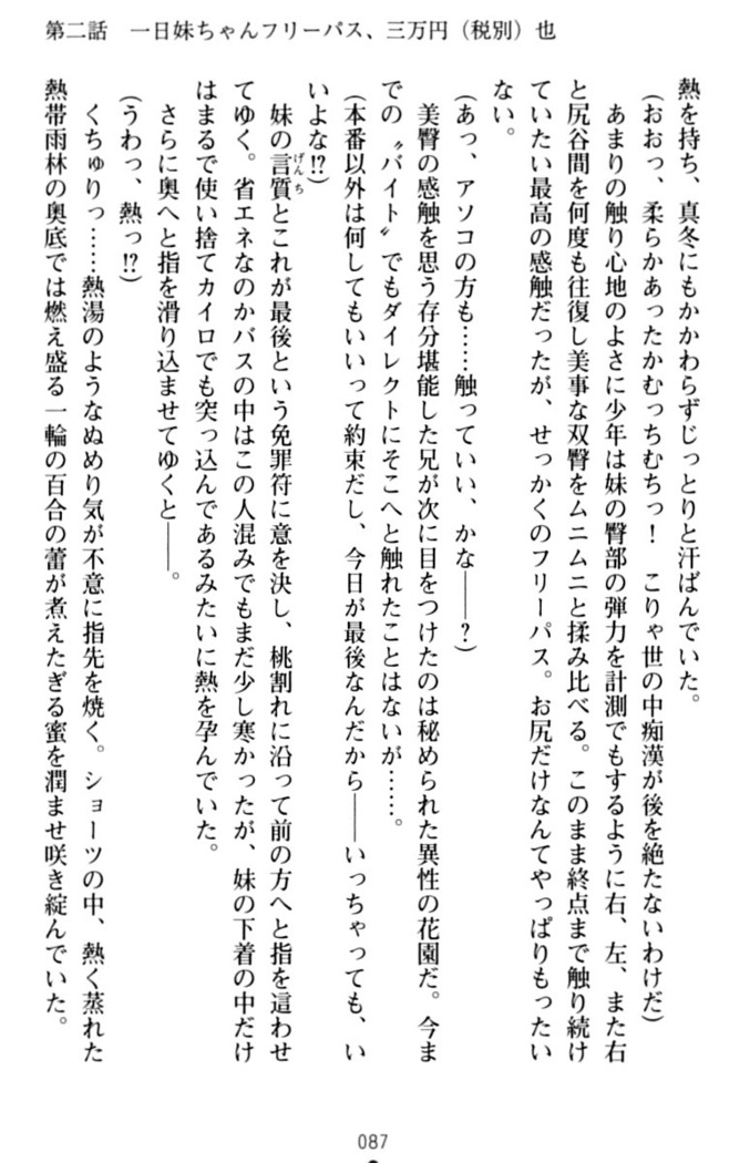 いもうとバイト！エッチなお兄ちゃんを誘惑するだけの簡単なおしごとです