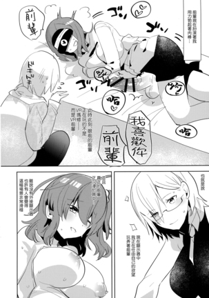 Senpai, VR yori Motto Kimochi Ii Futanari Nama Ecchi Shimasen ka? Page #7